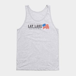 Lay Lake USA - dark text Tank Top